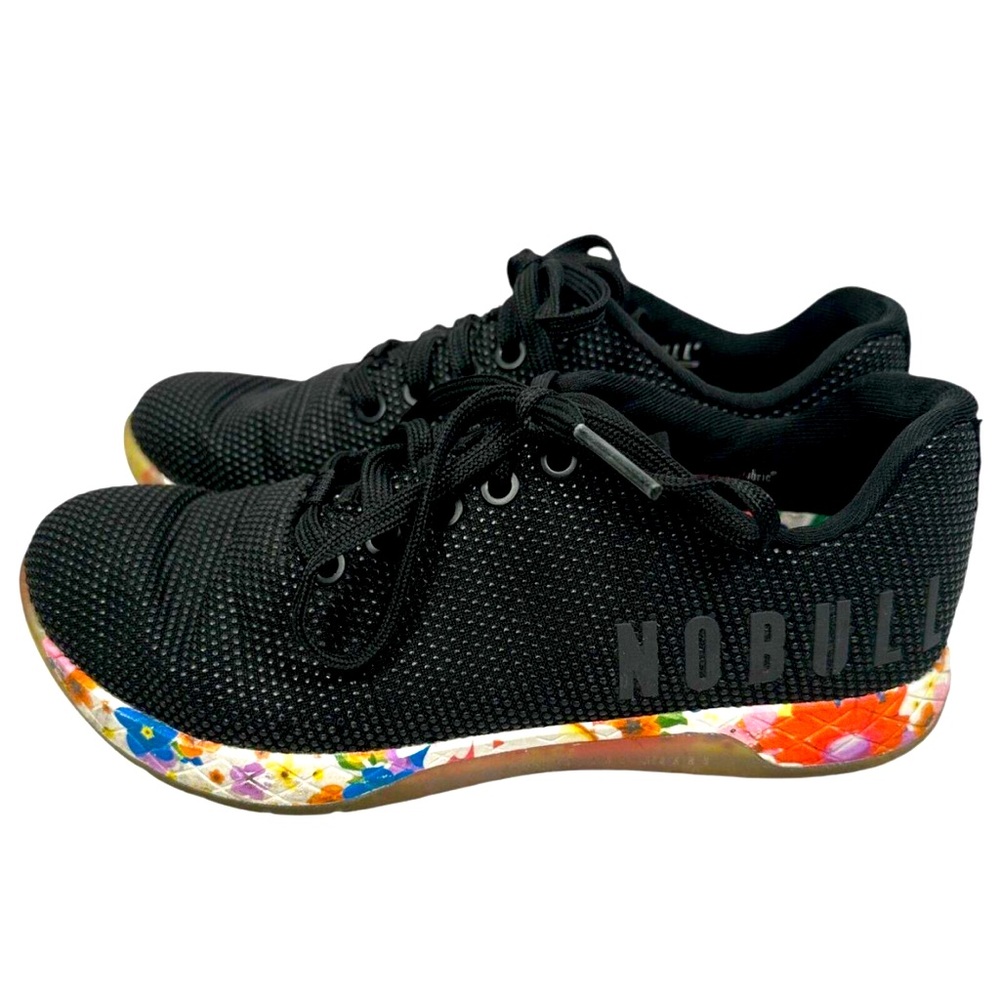 NOBULL Women's Black Daisy Trainer Sneakers Unisex M5.5 W7